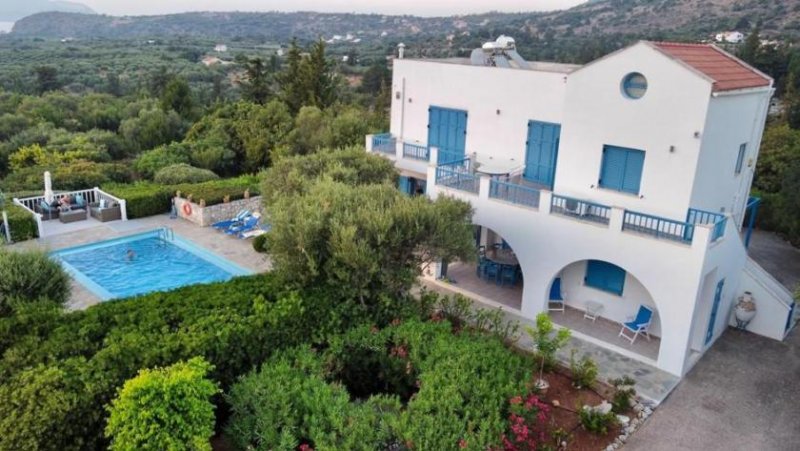 Gavalochori Kreta, Gavalochori: Villa im Kykladenstil mit Meerblick und Bergblick zu verkaufen Haus kaufen